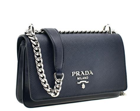 blue prada pattina|PRADA Saffiano Pattina Crossbody Bag Bluette Baltico.